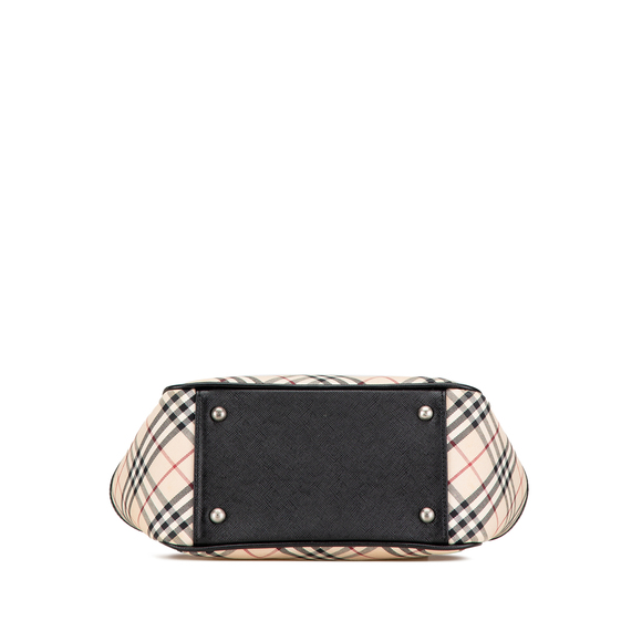 Pre-Loved Burberry Nova Check Canvas Handbag - Picture 3 of 7